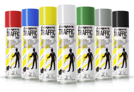 Bodenmarkierungsfarbe Ampere TRAFFIC | 1 Karton mit 12 Dosen á 500ml